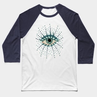 Dotted Blue Eye Baseball T-Shirt